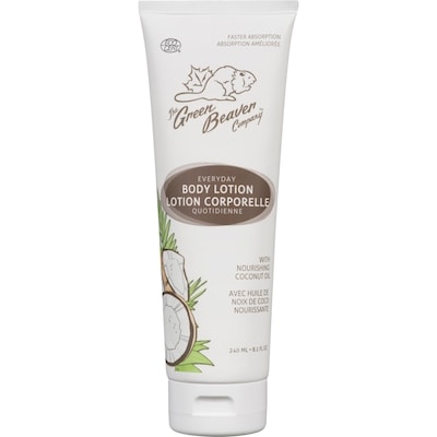 Green Beaver Jr Lotion corporelle quotidienne avec huile de noix de coco nourrissante The Green Beaver Company 240 ml, 7,50 $/100ml
