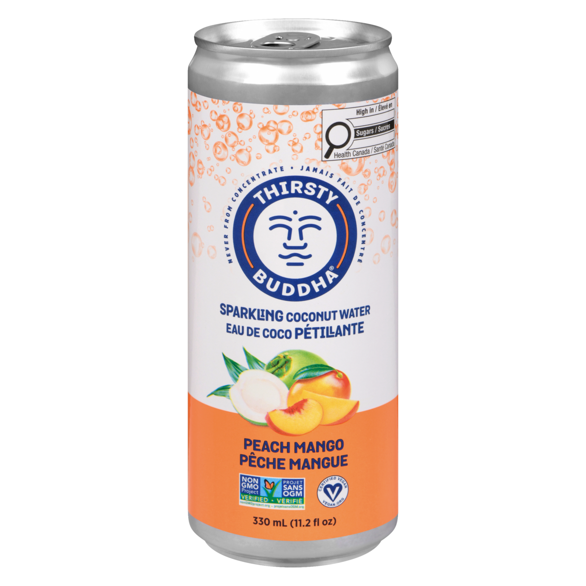 Thirsty Buddha Sparkling Coconut Water Peach Mango