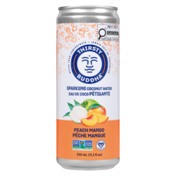 Thirsty Buddha Sparkling Coconut Water Peach Mango - 330 ml | Zehrs