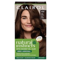 Natural Instincts 4W Dark Warm Brown, Ammonia Free Demi-Permanent Hair Color, Vegan Hair Dye