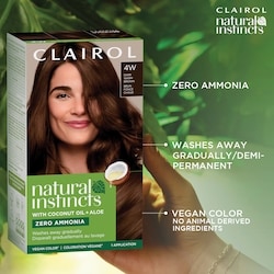 Clairol Natural Instincts 4W Dark Warm Brown, Ammonia Free Demi