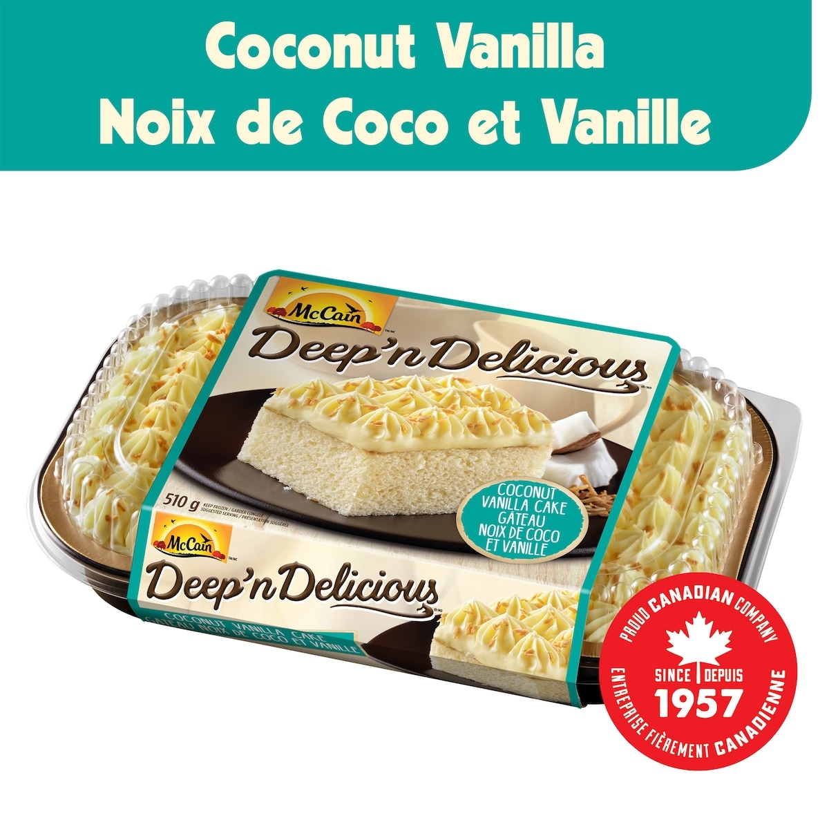 McCain Deep'n Delicious® Vanilla Coconut Cake 510 g, $1.57/100g