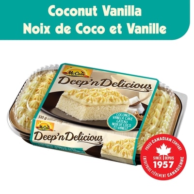 McCain Gâteau Noix de coco et vanille Deep’n Deliciousᴹᴰ ᴹᴰ 510 g, 1,18 $/100g