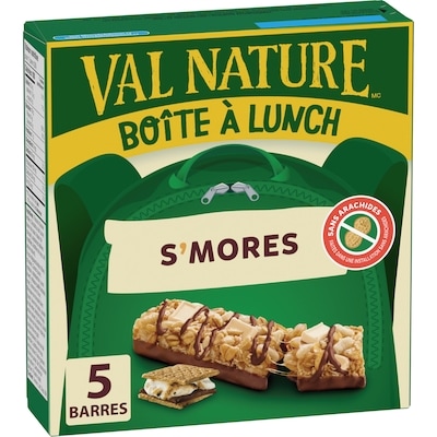 Nature Valley Boîte à Lunch, S'mores Choco-Guimauve et Graham, Collation pour Enfants, 5 Barres 130 g, 2,88 $/100g
