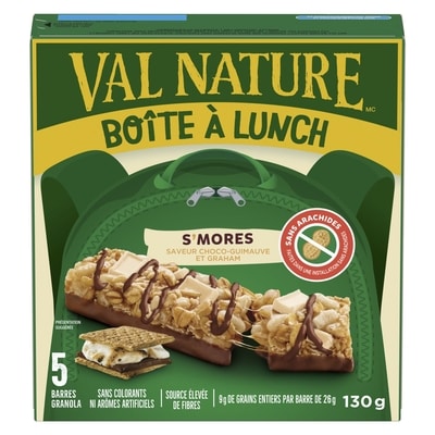 Boîte à Lunch, S'mores Choco-Guimauve et Graham, Collation pour Enfants, 5 Barres