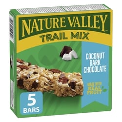 Nature Valley Chewy Trail Mix Granola Bars, Coconut Dark Chocolate, 5 ct 160 g, $2.34/100g