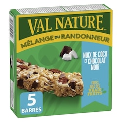 Nature Valley Granola Tendres Mélange du Randonneur, Noix de Coco et Chocolat Noir, 5 Barres 160 g, 2,81 $/100g