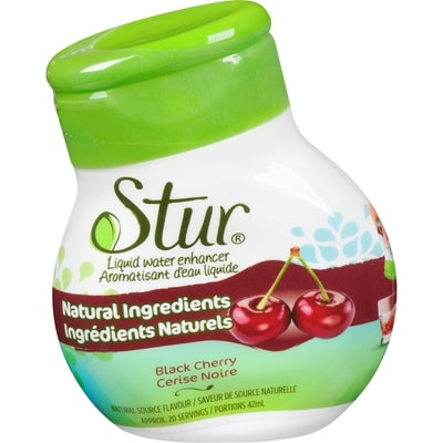 Stur Mélange liquide pour boisson, cerise noire 42 ml, 10,69 $/100ml