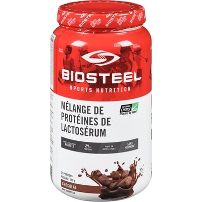 Biosteel Mélange de protéines de lactosérum Biosteel, chocolat 750 g, 5,33 $/100g
