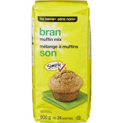 Sans Nom Mélange à muffins, son 900 g, 0,61 $/100g