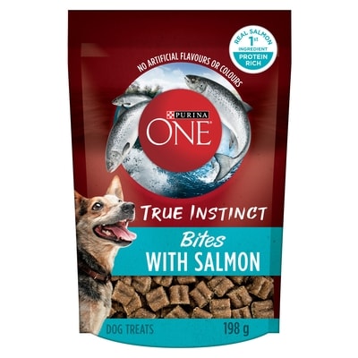 Purina ONE True Instinct Dog Treats Bites Salmon 198 g, $3.03/100g