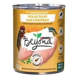 Purina Beyond Entrée moulue entrée moulue recette de poulet, de carottes et de petits pois nourriture humide pour chiens 368 g, 0,89 $/100g