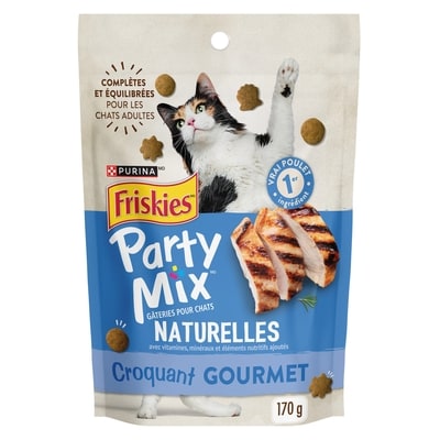 Purina Friskies gâteries pour chats croquant gourmet avec du vrai poulet naturals 170 g, 1,62 $/100g