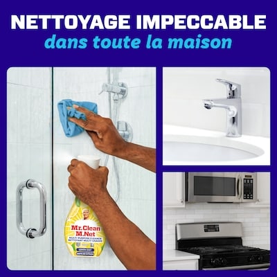 Trousse de départ de bruine nettoyante en profondeur multi-surfaces en vaporisateur Clean Freak, parfum Zeste de citron, 1 unité