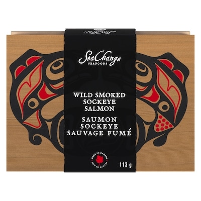 SeaChange Seafoods Wild Smoked Sockeye Salmon  113 g, $19.46/100g