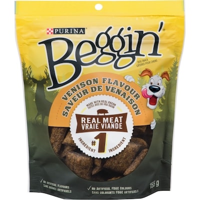Purina Beggin' Venison Flavour, Dog Treats 155 g, $2.57/100g