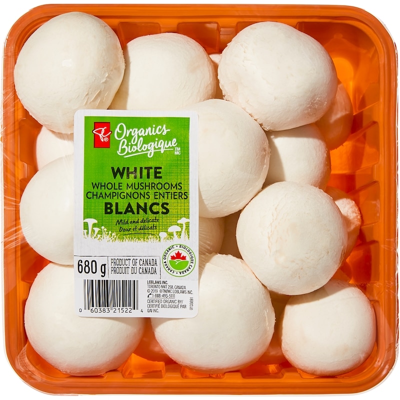 Organics Whole White Mushrooms