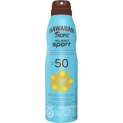 Hawaiian Tropic Island Sport® Sweat Resistant Sunscreen Spray SPF 50 170 g, $8.82/100g