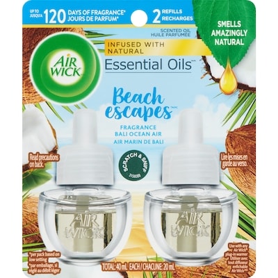 Air Wick Plug-in Air Freshener, Scented Oil Refills, Beach Escapes: Bali Ocean Air, 2 Refills 20 ml, $64.95/100ml