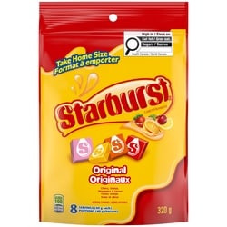 Starburst Original Chewy Candy, Take Home Bag 320 g, $1.25/100g