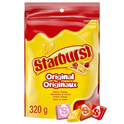 Starburst Original Chewy Candy, Take Home Bag 320 g, $2.03/100g