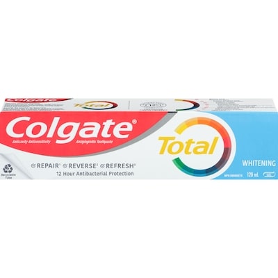 Colgate Total Whitening Gel Toothpaste 120 ml, $2.50/100ml