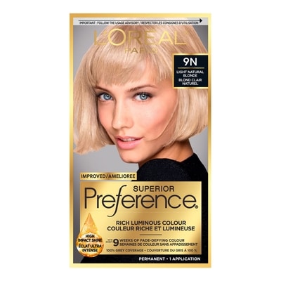 L'Oreal Paris Superior Préférence Permanent Hair Color 9.5NB Lightest Natural Blonde 1 ea, $14.99/1ea