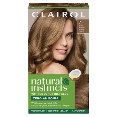 Clairol Natural Instincts 7 Blond Foncé, Coloration demi-permanente sans ammoniaque 1 ea, 9,00 $/1ch
