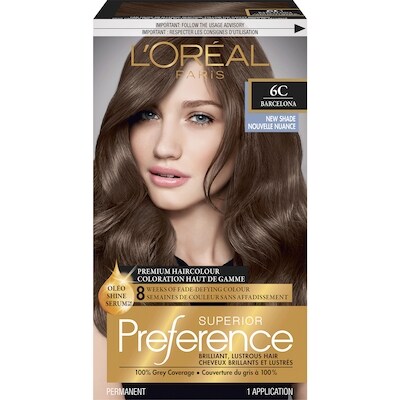 L’Oréal Coloration permanente Superior Preference nuance 6C Barcelona Cool Light Brown 1 ea, 15,99 $/1ch