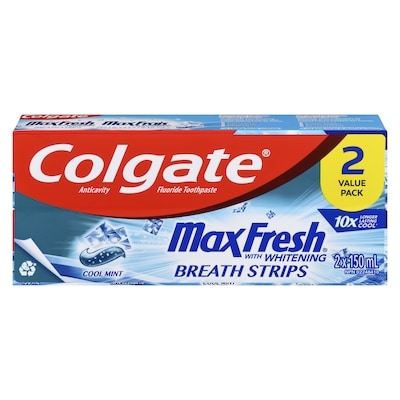 Colgate Toothpaste, Maxfresh with Mini Breath Stripes, Clean Mint 150 ml, $4.00/100ml