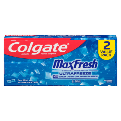 Colgate Toothpaste, Maxfresh with Mini Breath Stripes, Clean Mint 150 ml, $4.66/100ml