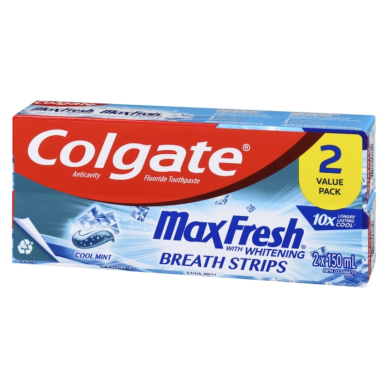 Toothpaste, Maxfresh with Mini Breath Stripes, Clean Mint