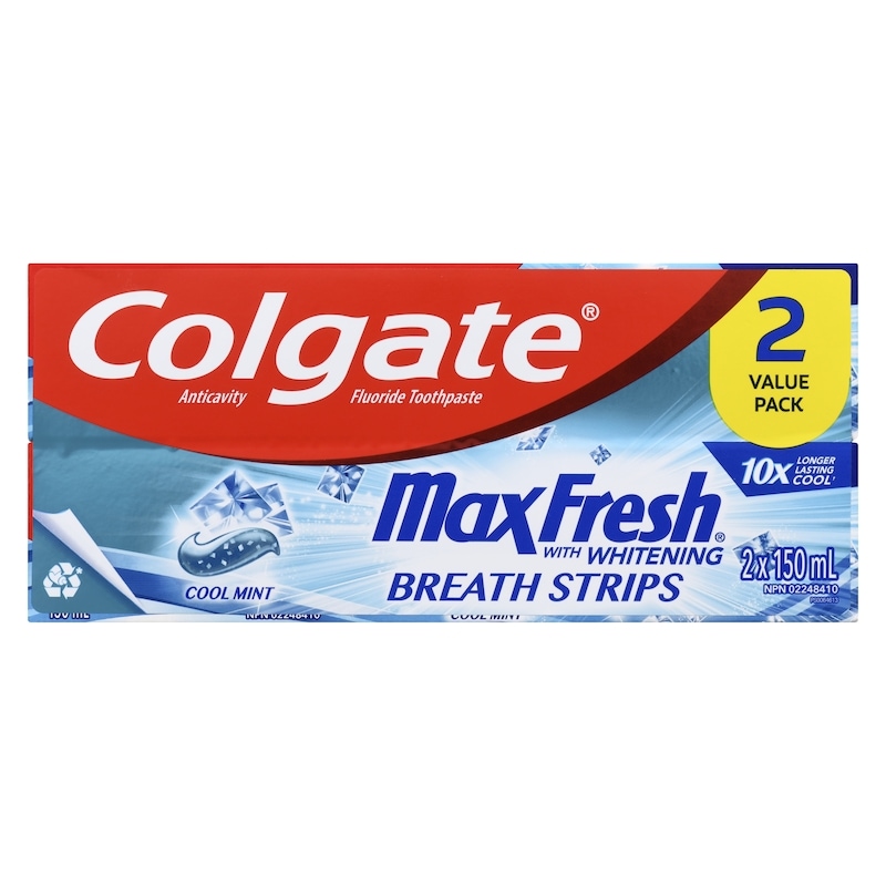 Toothpaste, Maxfresh with Mini Breath Stripes, Clean Mint