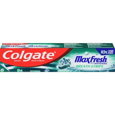 Colgate Max Fresh Clean Mint Toothpaste 150 ml, $2.00/100ml