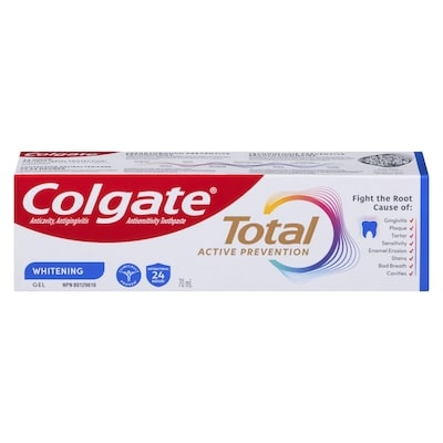 Colgate Toothpaste Total Whitening 70 ml, $3.56/100ml