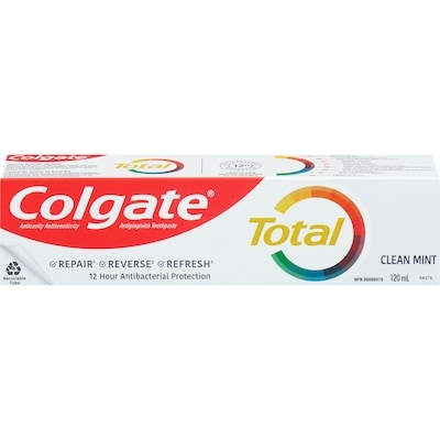 Colgate Total Clean Mint Toothpaste 120 ml, $2.50/100ml