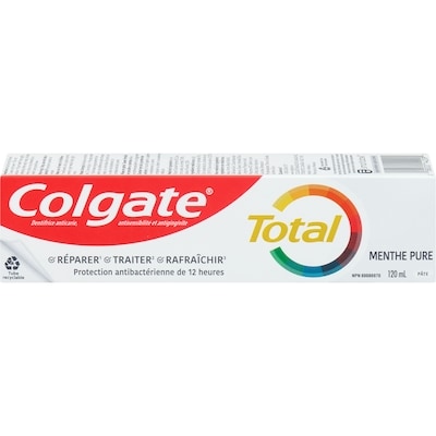 Colgate Dentifrice Total Menthe pure 120 ml, 2,50 $/100ml