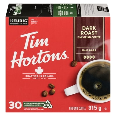 Tim Hortons Dark Roast K-Cup Compatible 30 ea, $0.97/1ea