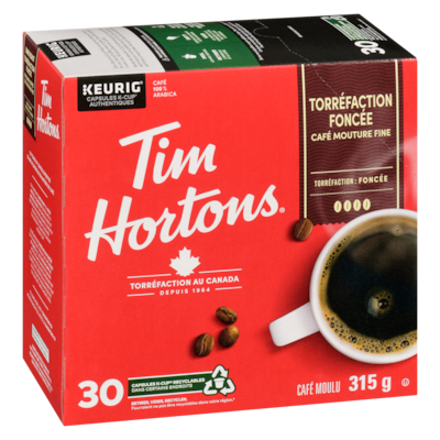 Dosettes de café de torréfaction foncée compatibles avec les K-Cup