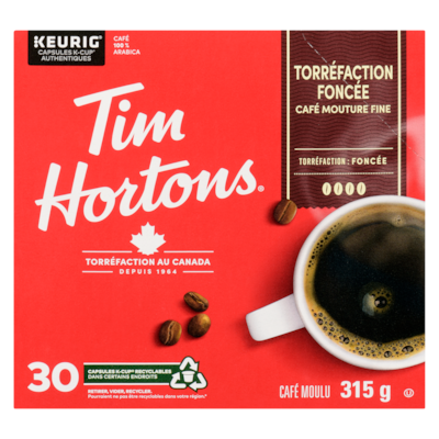 Dosettes de café de torréfaction foncée compatibles avec les K-Cup
