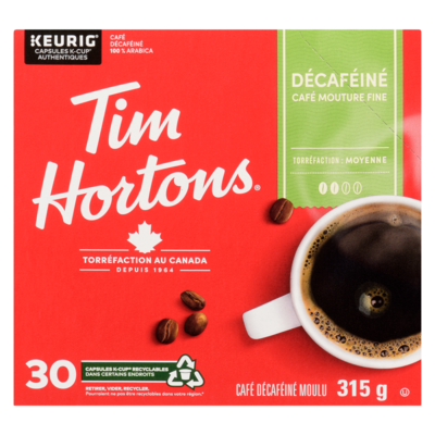 Dosettes de café K-Cup, décaféiné