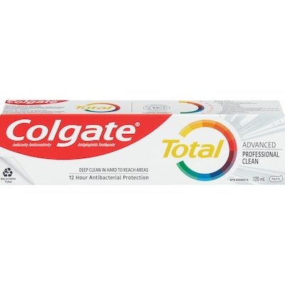 Colgate Total Advanced Professional Clean Toothpaste  120 ml, $4.58/100ml
