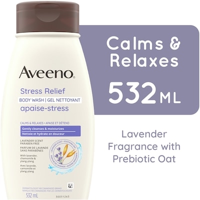 Aveeno Stress Relief Body Wash for Dry Skin Relief 532 ml, $2.07/100ml