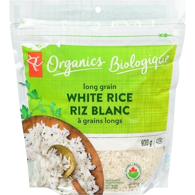PC Organics Organic Long Grain White Rice 900 g, $0.59/100g