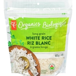 PC Biologique Riz Blanc ? Grains Longs 900 g, 0,55 $/100g