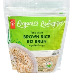 PC Biologique Riz Brun ? Grains Longs 900 g, 0,55 $/100g