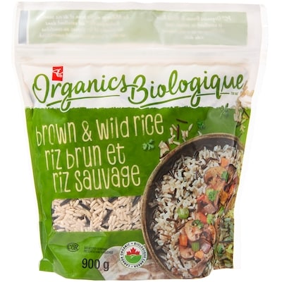 PC Organics Organic Brown And Wild Rice Blend 900 g, $1.11/100g