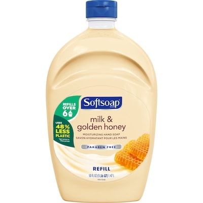 Softsoap Recharge De Savon Liquide Pour Les Mains Hydratant Milk & Golden Honey 1.47 l, 0,54 $/100ml