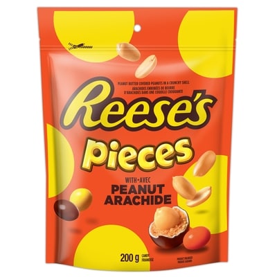 Reese’s Friandises Pieces Arachide 200 g, 3,50 $/100g