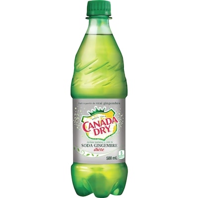 Canada Dry Soda Gingembre diète, Bouteille 500 ml, 0,56 $/100ml